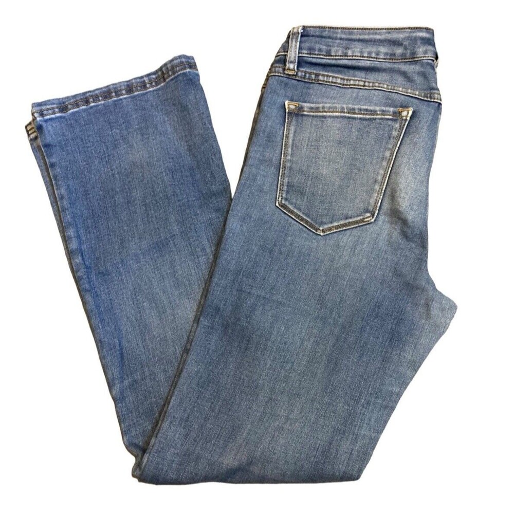 prAna jeans women's 6 distressed low rise straight leg casual minimalist